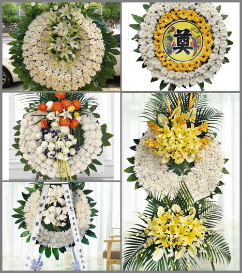 广东揭阳市普宁市里湖镇古岭村花圈速递