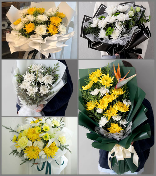 广东揭阳市普宁市里湖镇古岭村白事花束代送